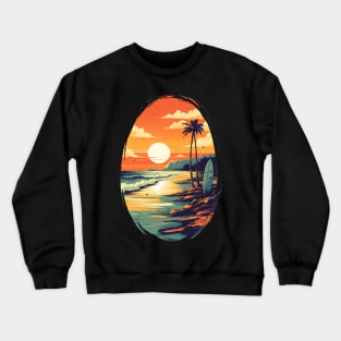 Surfin Sunset Crewneck Sweatshirt